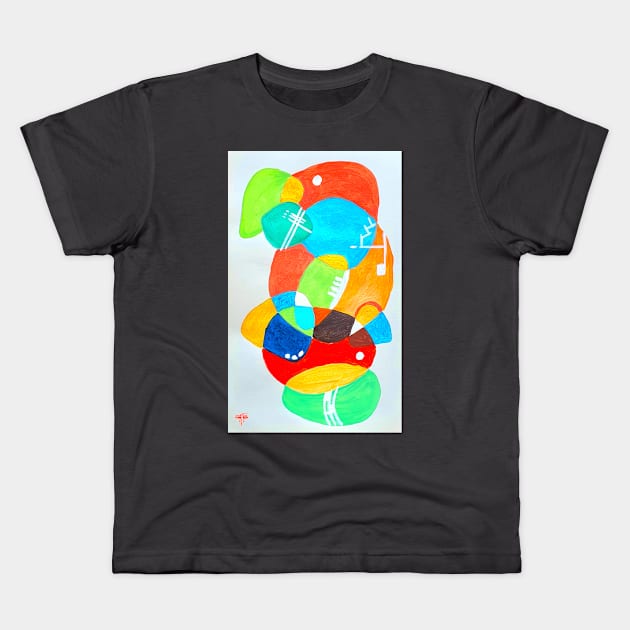 abstract art XIX Kids T-Shirt by terezadelpilar